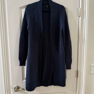 J.crew ribbed cotton long cardigan